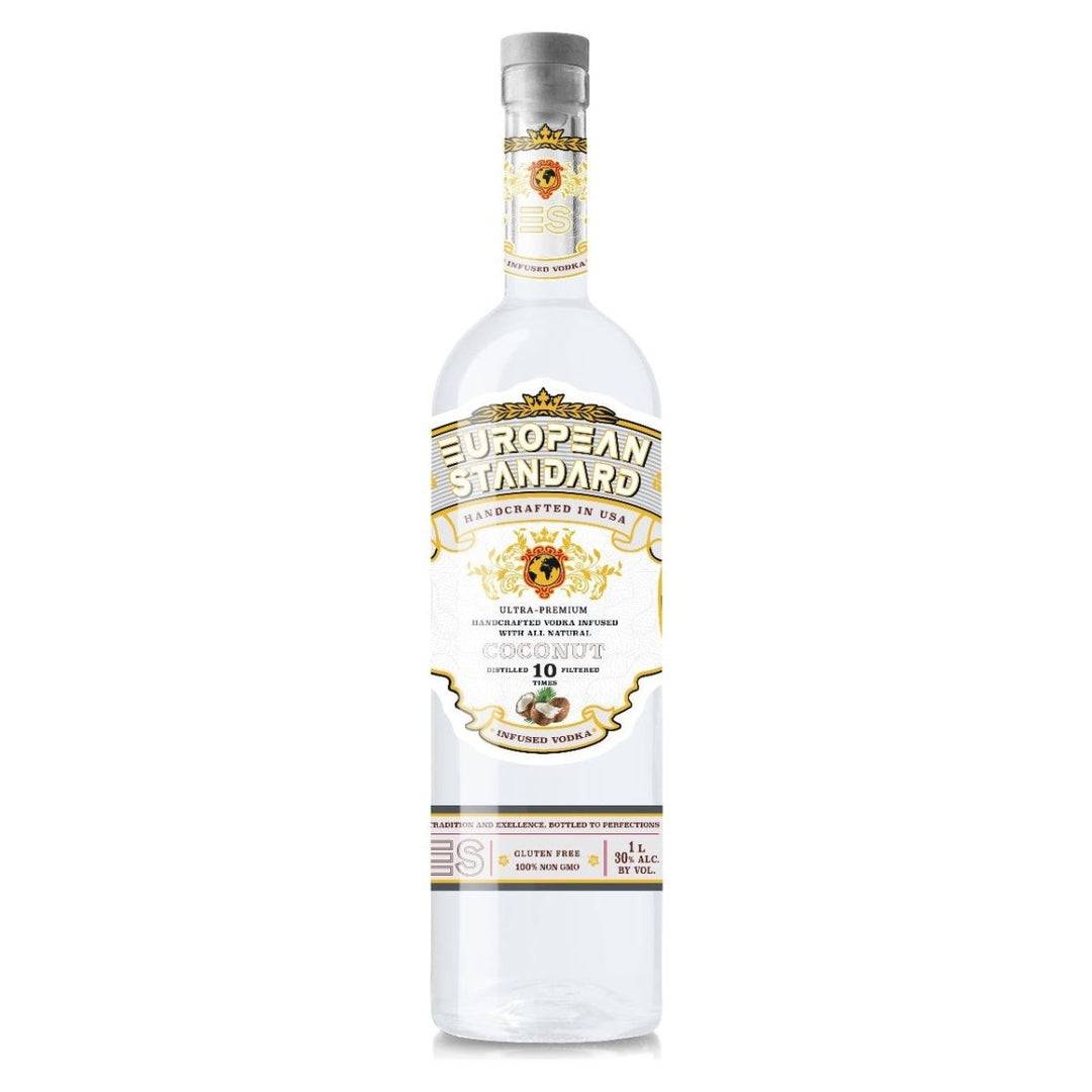 Premium Handcrafted Vodka , European Standard , Infused with All - Natural Cocounut & Vanilla Beans , 1L, 30% ABV - Terra Global Beverages
