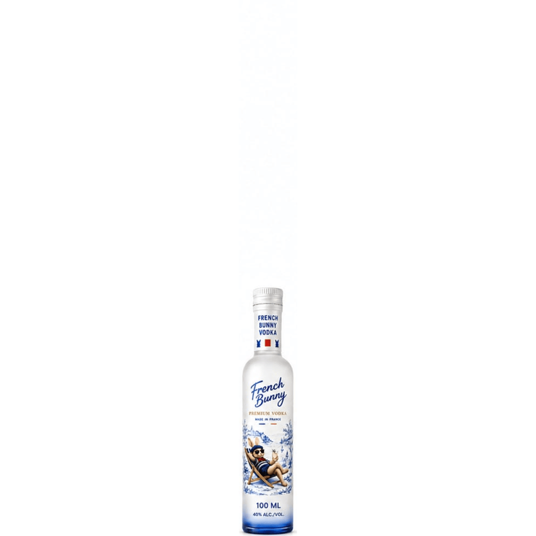Vodka, French Bunny, Imported, Premium Vodka, Made In France 100 mL, 40%