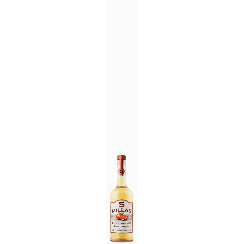 5 Millas, Blood Orange 100% Blue Agave Blanco Tequila 5 Millas with Natural Flavors 50 mL , 35 % ABV - Terra Global Beverages