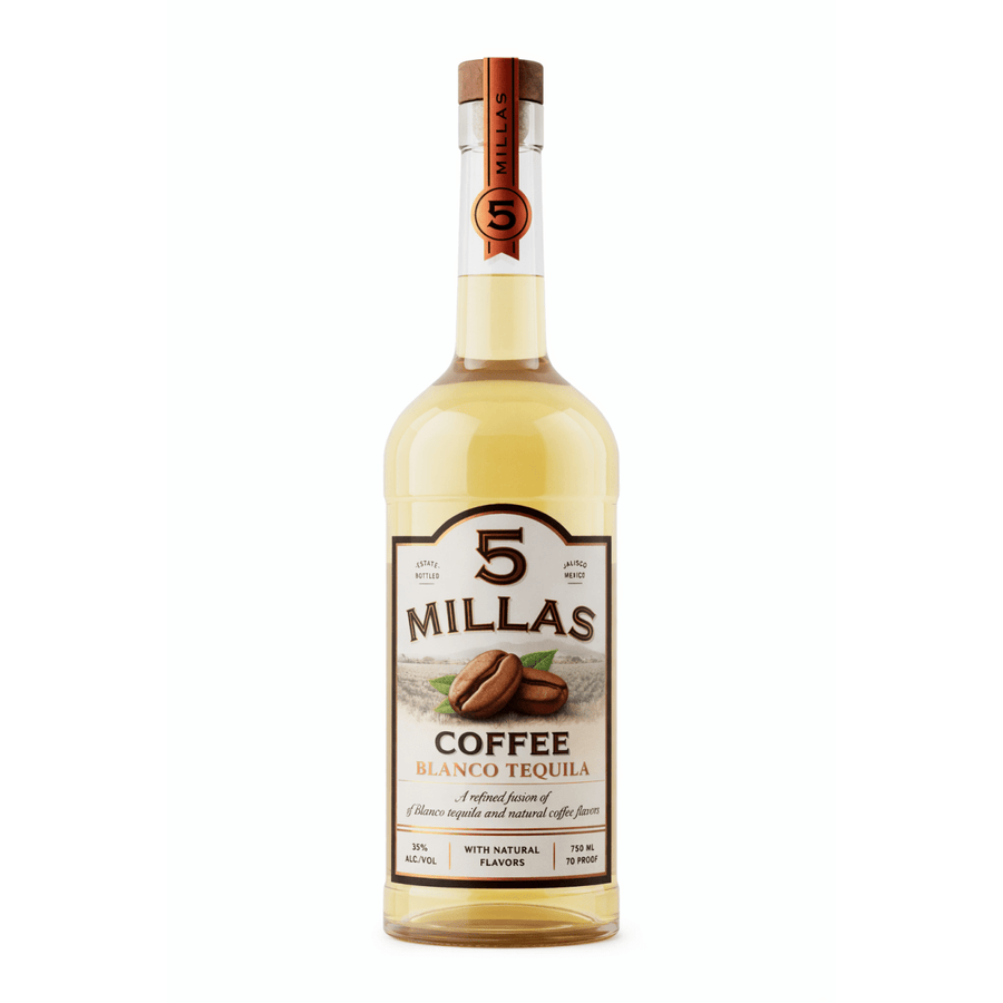 5 Millas, Coffee 100% Blue Agave Blanco Tequila 5 Millas with Natural Flavors 750 mL , 35 % ABV - Terra Global Beverages