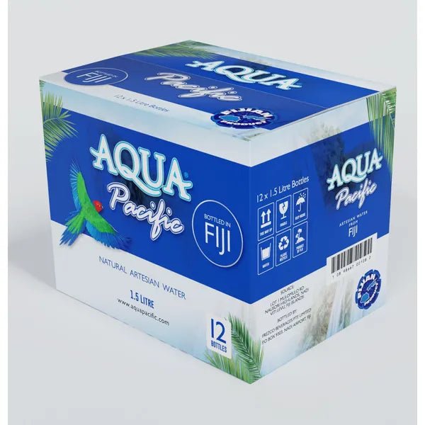 Aquapacific Water 1.5L, Fiji Finest Artesian Mineral Water , 2023 ITQI Superior Taste Award - Terra Global Beverages