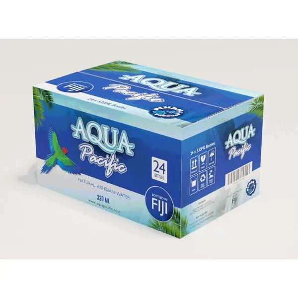 Aquapacific Water 330 mL, Fiji Finest Artesian Mineral Water , 2024 ITQI Superior Taste Award - Terra Global Beverages
