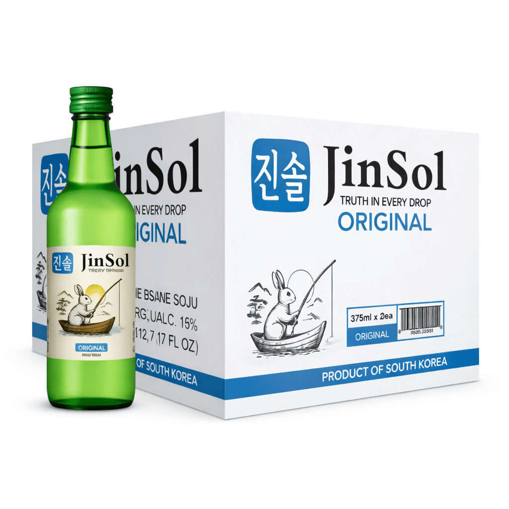 JINSOL, Original Wine Soju, Korea, Pack 20, 375 mL, 16% ABV - Terra Global Beverages
