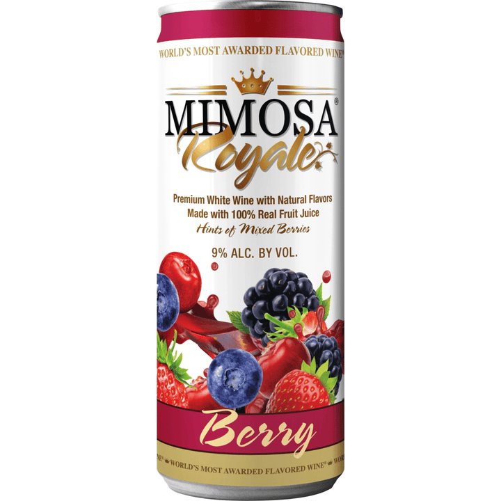 Mimosa Royale Variety Pack 4 , mix of different Muscat Wines, blended with only the best 100% Natural Juice, 355 mL, 9% ABV - Terra Global Beverages