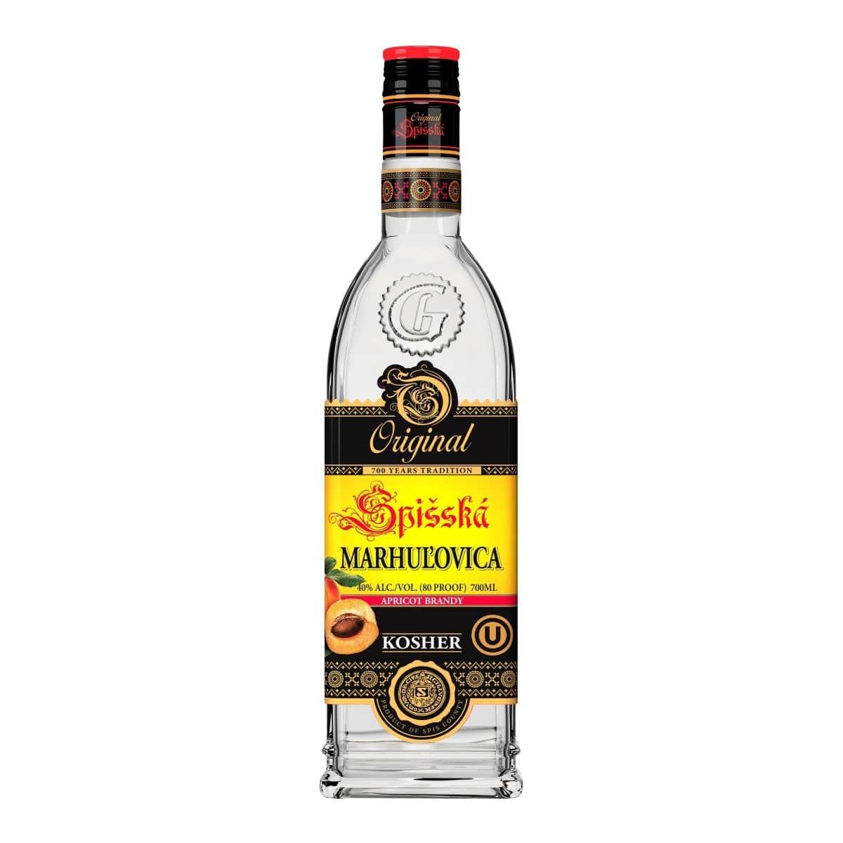 Original Spišská - Apricot Brandy 40% , 700mL , KOSHER - Terra Global Beverages