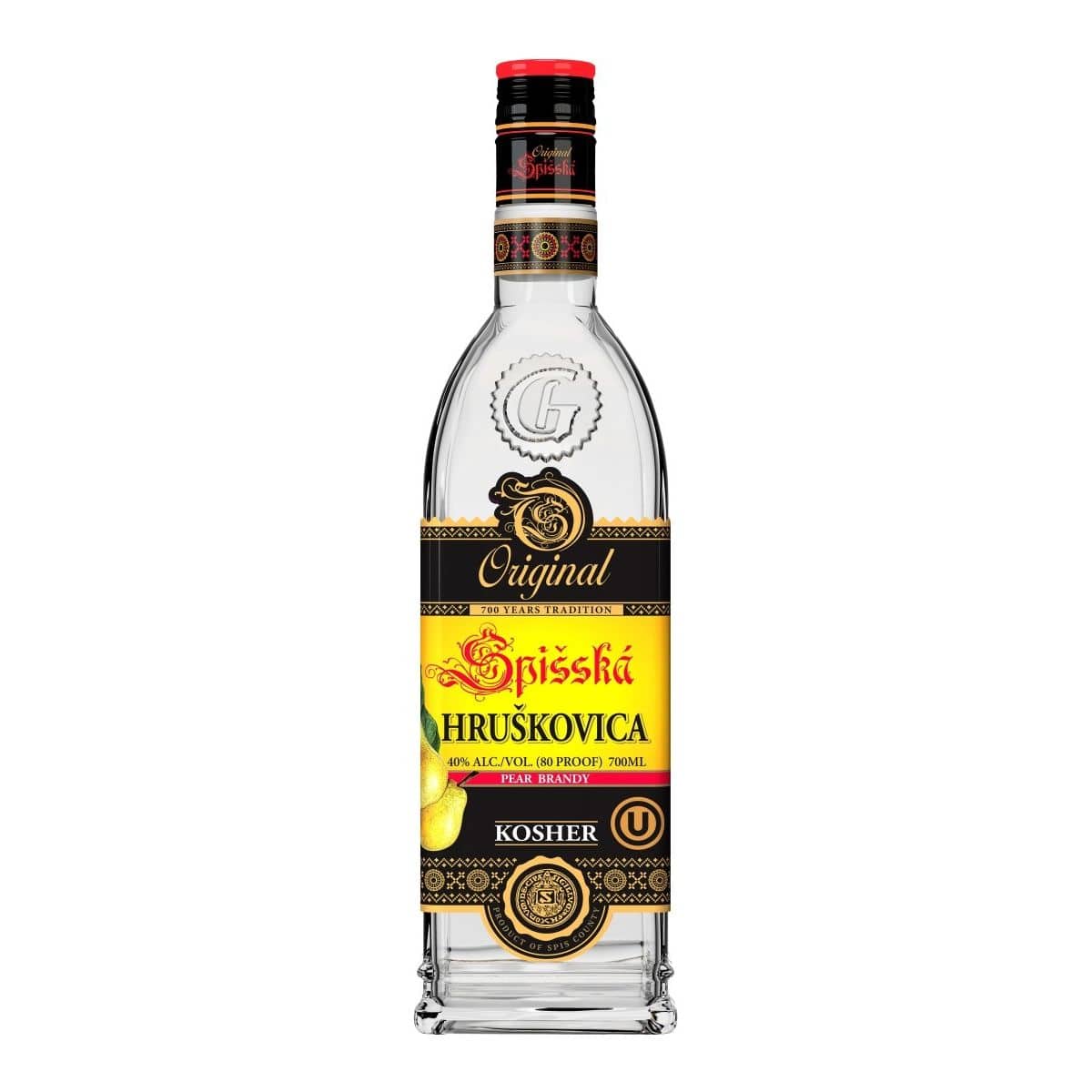 Original Spišská - Pear Brandy 40% 0,7mL KOSHER - Terra Global Beverages