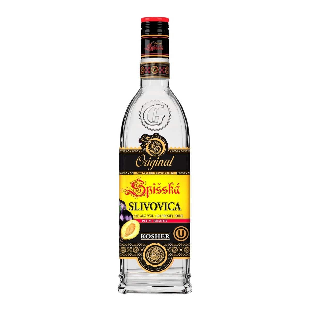 Original Spišská Slivovitz – Plum Brandy 52% 700mL KOSHER - Terra Global Beverages