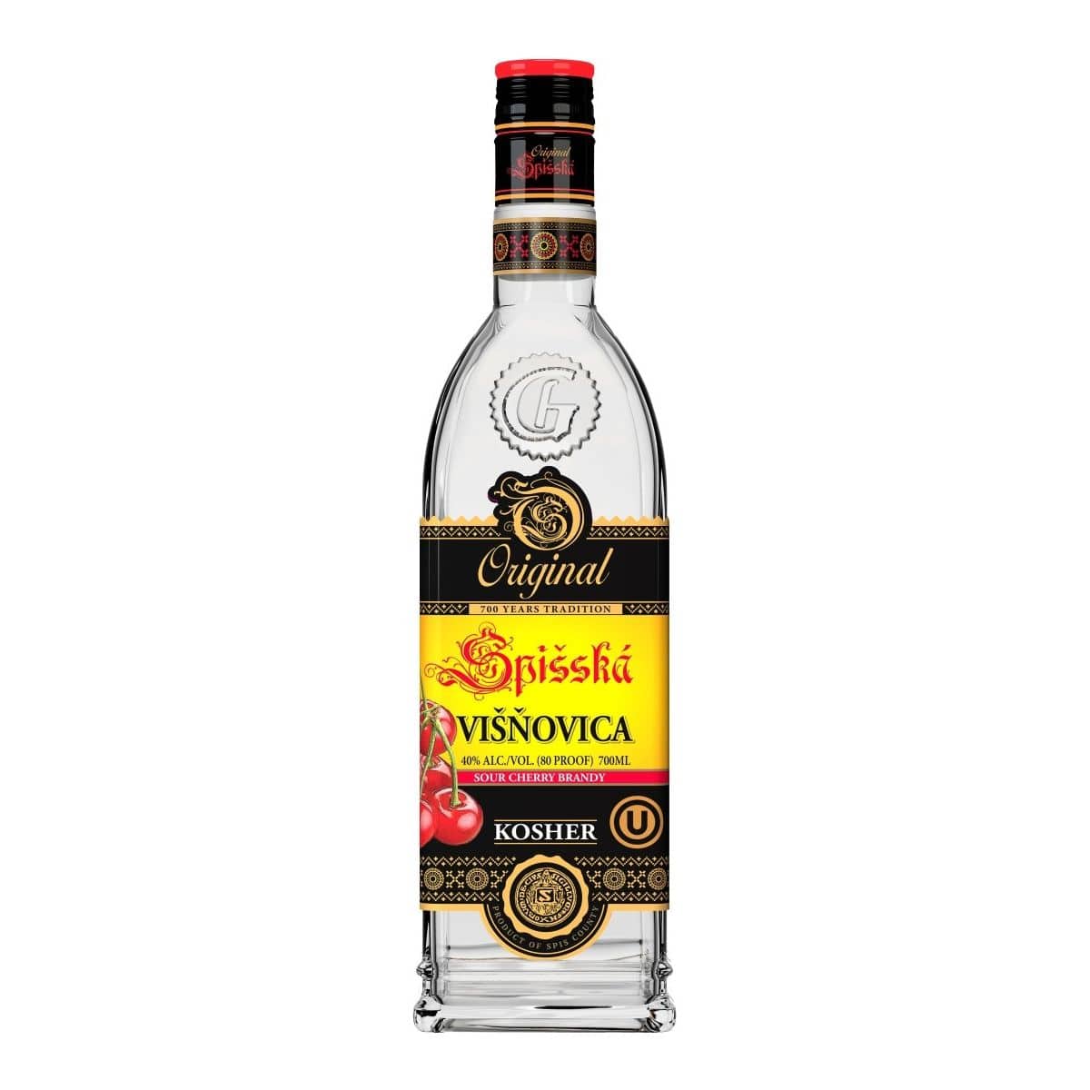 Original Spišská - Sour Cherry Brandy 40% , 700mL , KOSHER - Terra Global Beverages