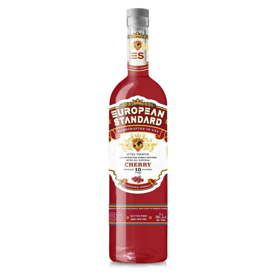 Premium Handcrafted Vodka , European Standard , Infused with All - Natural Cherry & Vanilla Beans 1L, 30% ABV - Terra Global Beverages