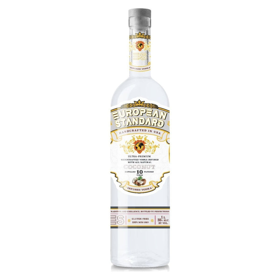 Premium Handcrafted Vodka , European Standard , Infused with All - Natural Cocounut & Vanilla Beans , 1L, 30% ABV - Terra Global Beverages