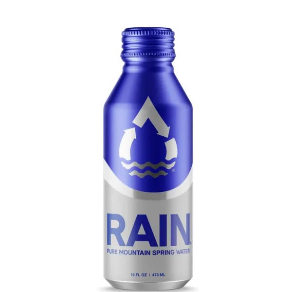 RAIN® – Pure Mountain Spring Water 16 FLOZ/473 mL , Recyclable Aluminum Bottle - Terra Global Beverages