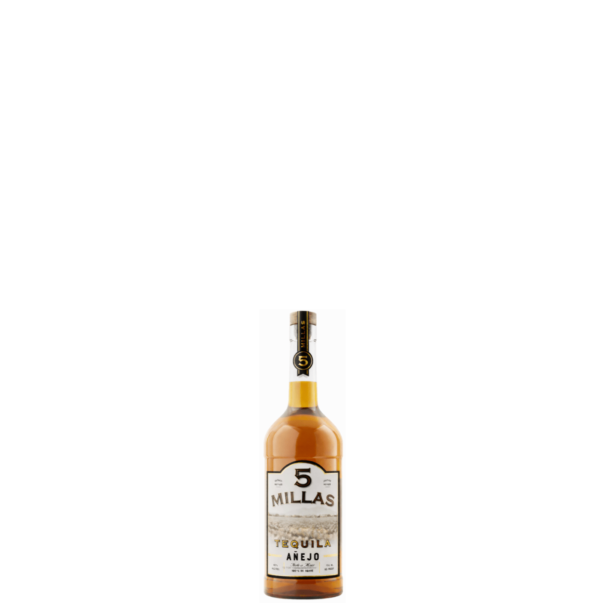 Tequila 5 Millas, 100% Agave, Anejo, 50 mL 40% - Terra Global Beverages