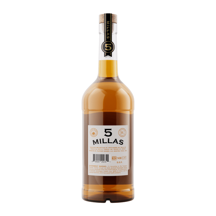 Tequila 5 Millas, 100% Agave, Anejo, 750 mL 40% - Terra Global Beverages