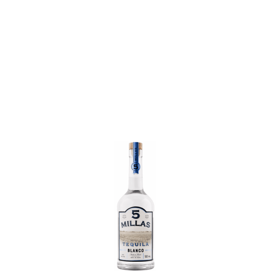 Tequila 5 Millas, 100% Agave, Blanco, 50 mL , 40% - Terra Global Beverages