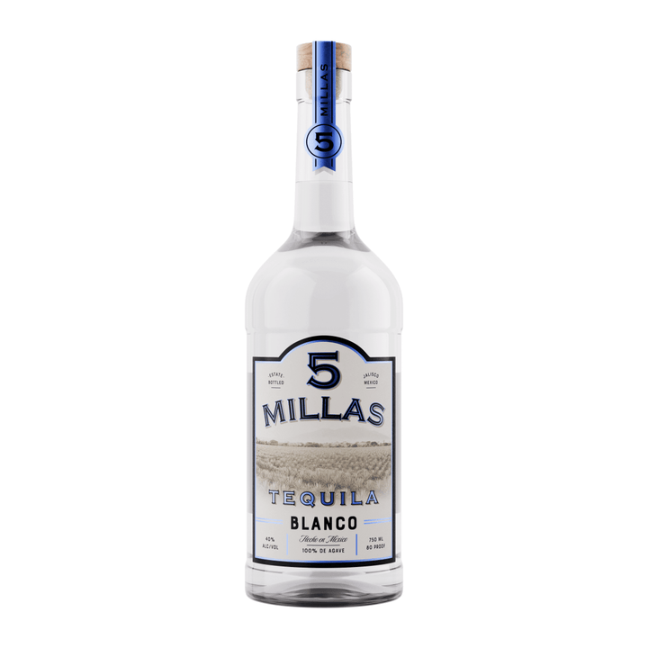 Tequila 5 Millas, 100% Agave, Blanco, 750 mL , 40% - Terra Global Beverages
