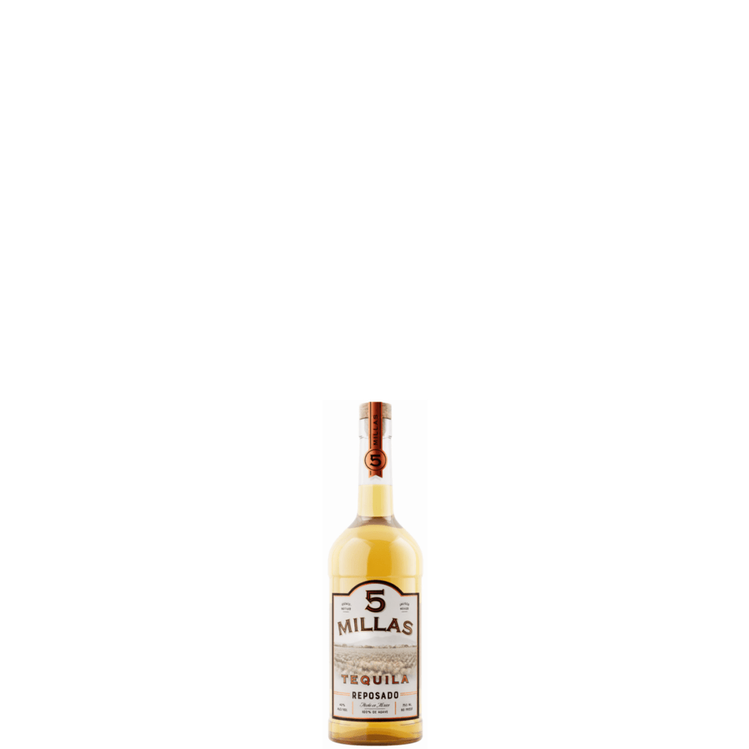 Tequila 5 Millas, 100% Agave, Reposado, 50 mL , 40% - Terra Global Beverages