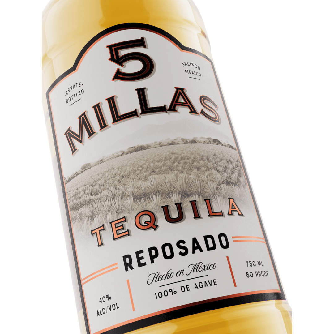 Tequila 5 Millas, 100% Agave, Reposado, 750 mL , 40% - Terra Global Beverages