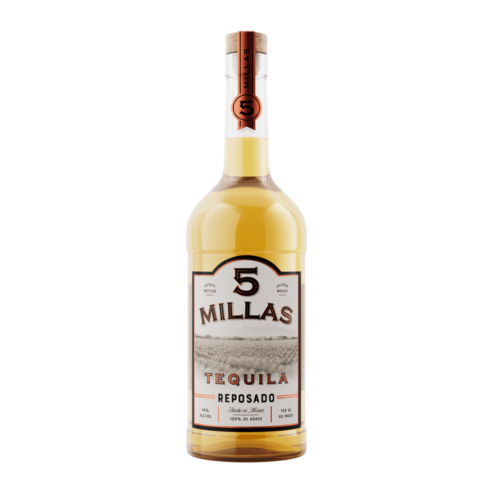 Tequila 5 Millas, 100% Agave, Reposado, 750 mL , 40% - Terra Global Beverages