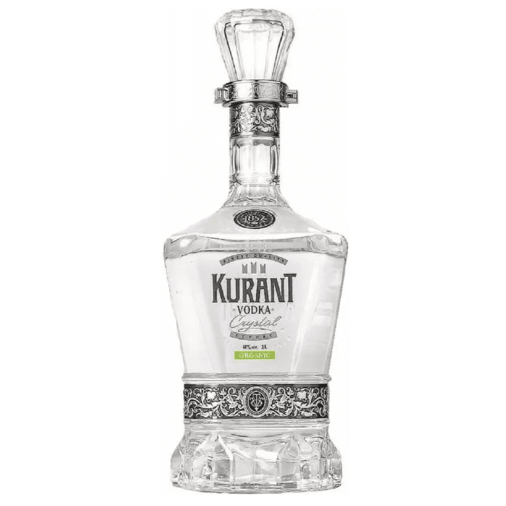 Ultra - Premium Vodka, 1852 Kurant Cristal Vodka Organic, Bottle Handcrafted in Europe, 1L, 40% ABV Handcrafted in Europe - Terra Global Beverages