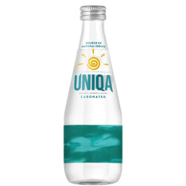UNIQA , Water 700 mL , Glass Carbonated Natural Artesian Mineral Water - Terra Global Beverages