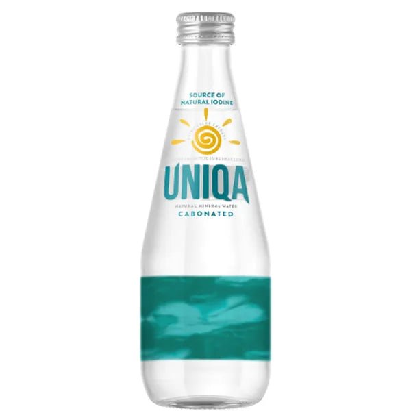 UNIQA , Water 700 mL , Glass Carbonated Natural Artesian Mineral Water - Terra Global Beverages