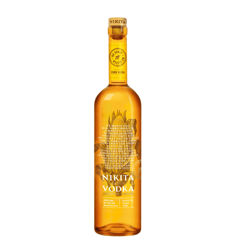 Vodka , Nikita , Corn , Handcrafted in Ukraine, Classic Vodka , 1 L, 40% - Terra Global Beverages