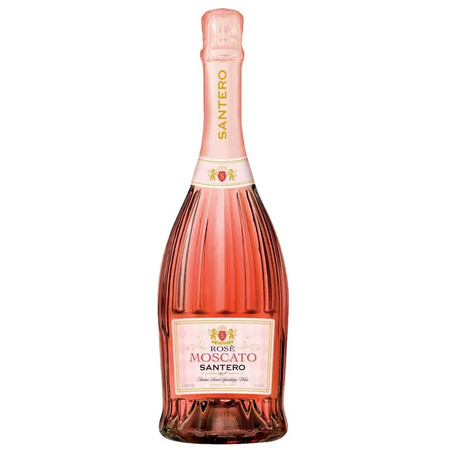 Wine, Santero Moscato Rosé Spumante, Italian sparkling wine crafted in Piedmont ,Asti Region , 9% ABV - Terra Global Beverages